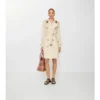 Trench Kensington in Tropical Gabardine di media lunghezza