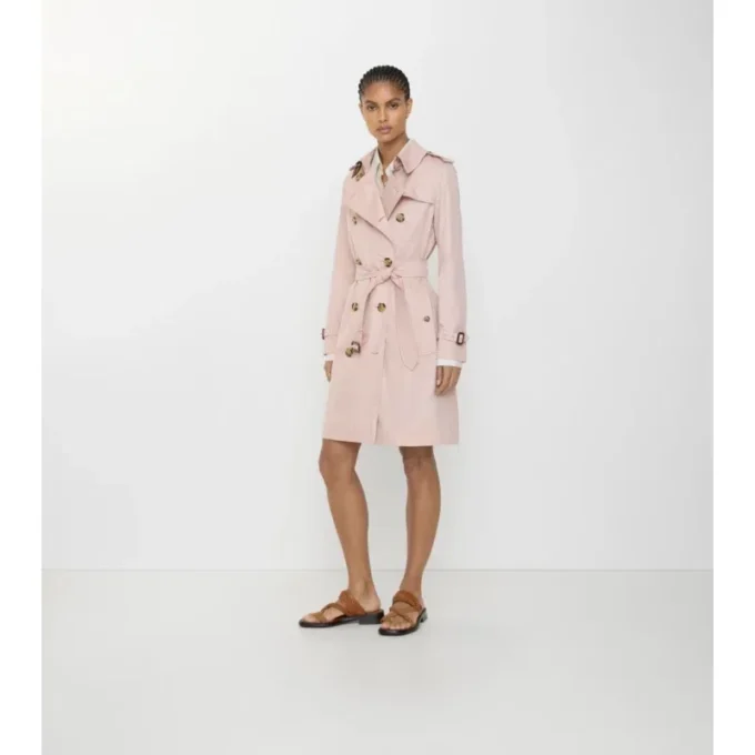 Trench Kensington in Tropical Gabardine di media lunghezza