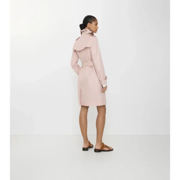 Trench Kensington in Tropical Gabardine di media lunghezza