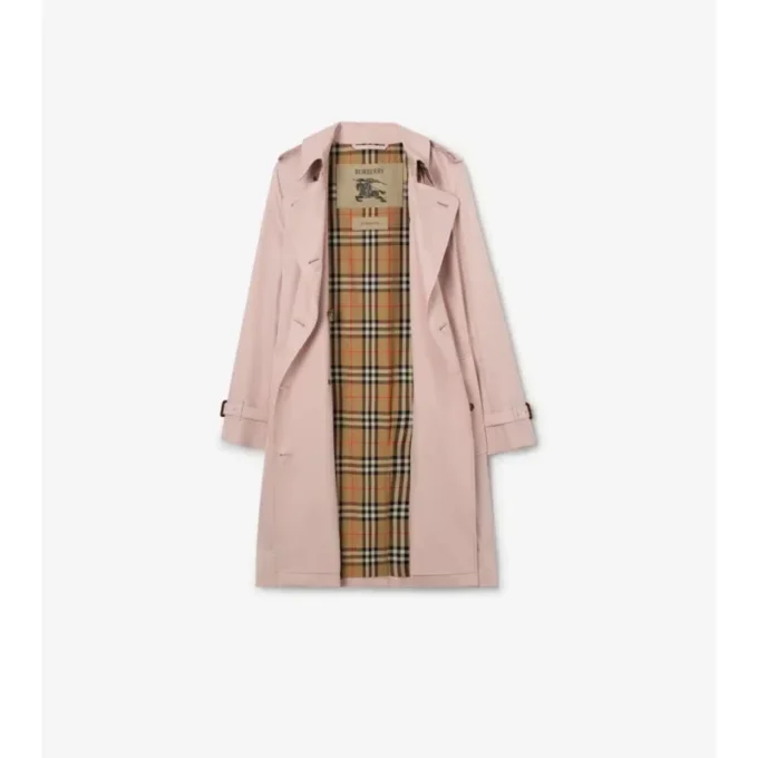 Trench Kensington in Tropical Gabardine di media lunghezza