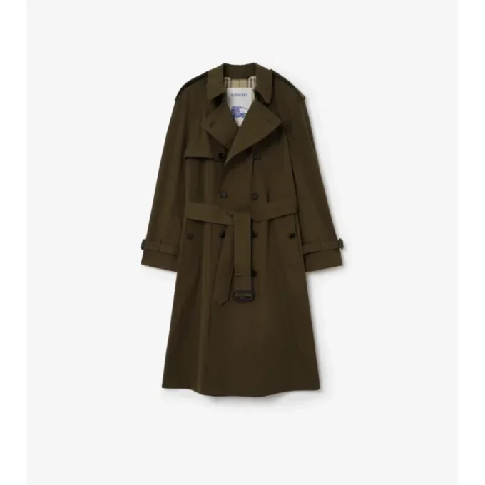 Trench lungo in cotone leggero
