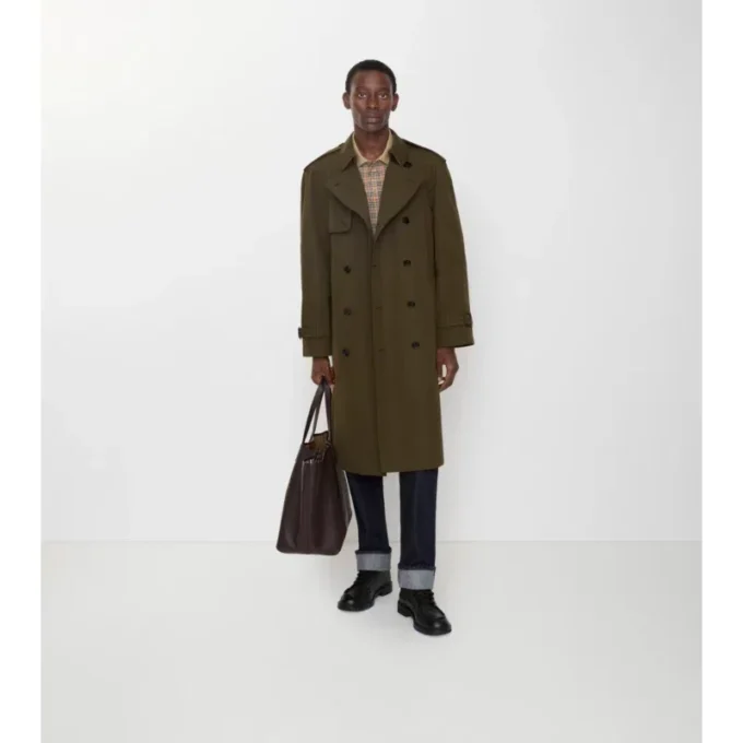 Trench lungo in cotone leggero