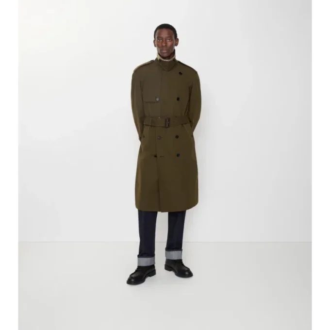 Trench lungo in cotone leggero