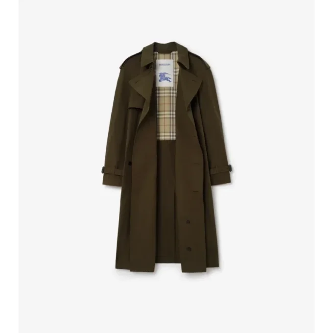 Trench lungo in cotone leggero
