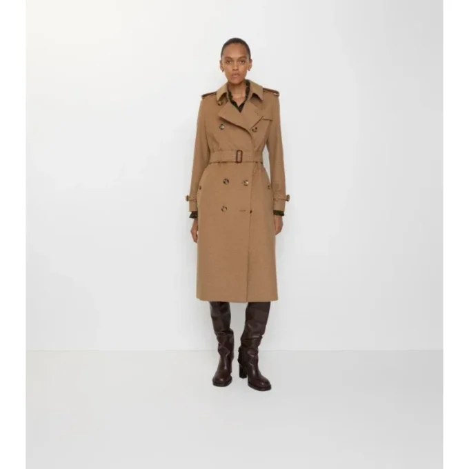 Trench lungo Kensington in cashmere