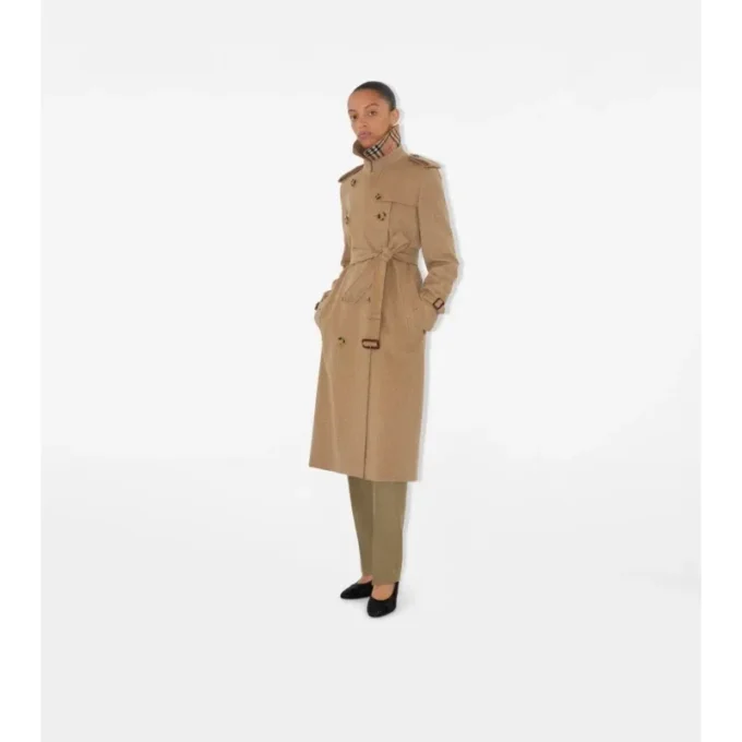 Trench lungo Kensington in cashmere