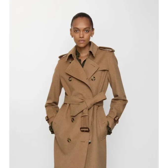 Trench lungo Kensington in cashmere
