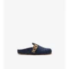 Zoccoli Urchin in Denim a quadri