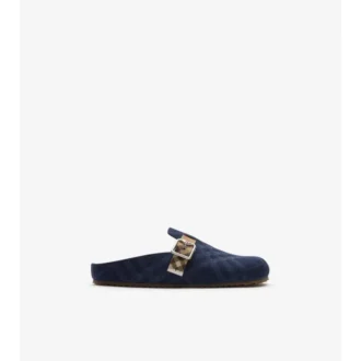 Zoccoli Urchin in Denim a quadri