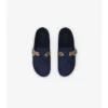 Zoccoli Urchin in Denim a quadri